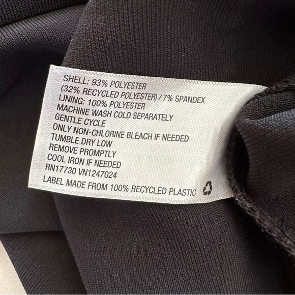 Sergio Hudson X Target Dress Black Strong Shoulder Long Sleeve Midi Plus Size 2X - Picture 12 of 13